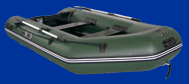 bateau vert 300cm